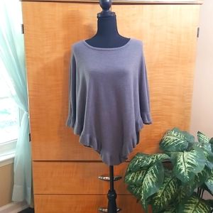 Dark gray S/M poncho style sweater.